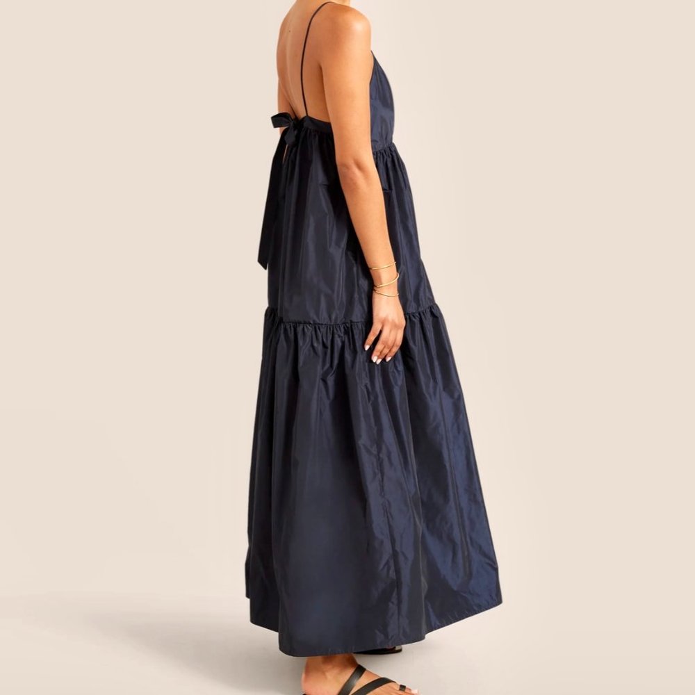 Modern Citizen Oralia Taffeta Sweetheart Neck Tiered Dress (NWOT) - Picture 4 of 13
